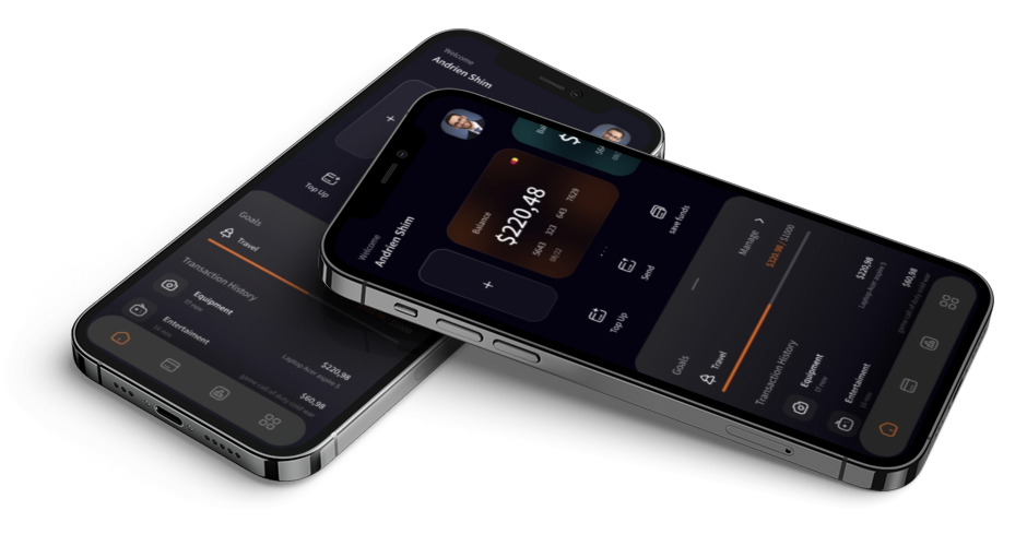 Телефоны и ноутбук с графиками на экранах